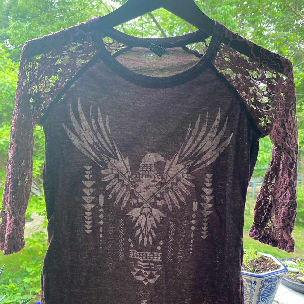 lace sleeve top